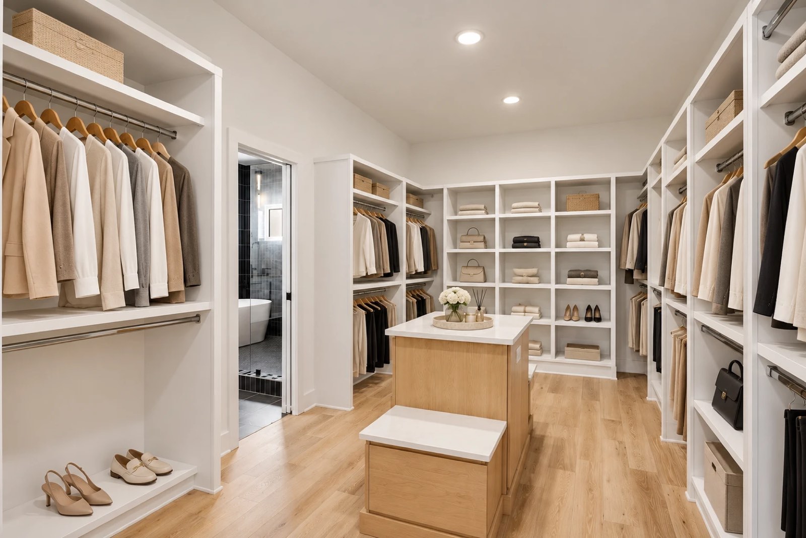 Primary closet