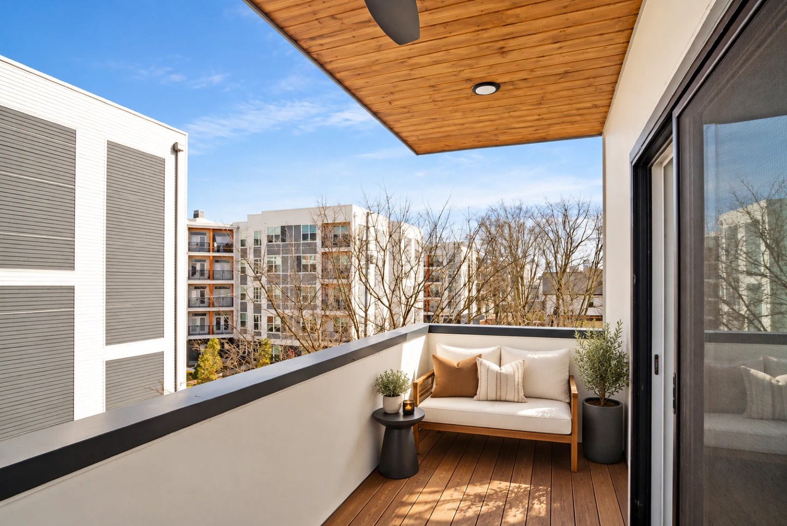 Covered balcony