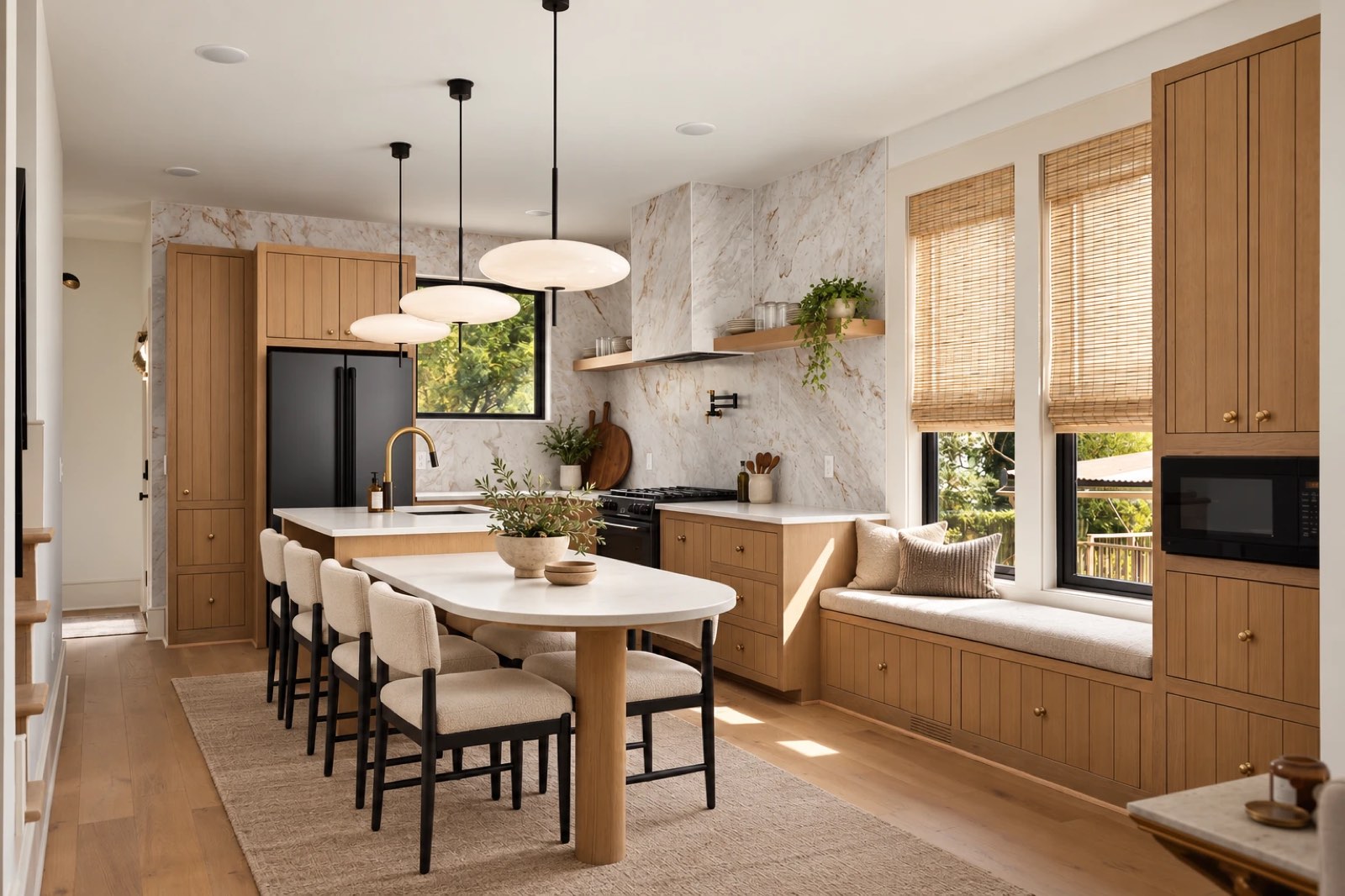 Kitchen and window seat