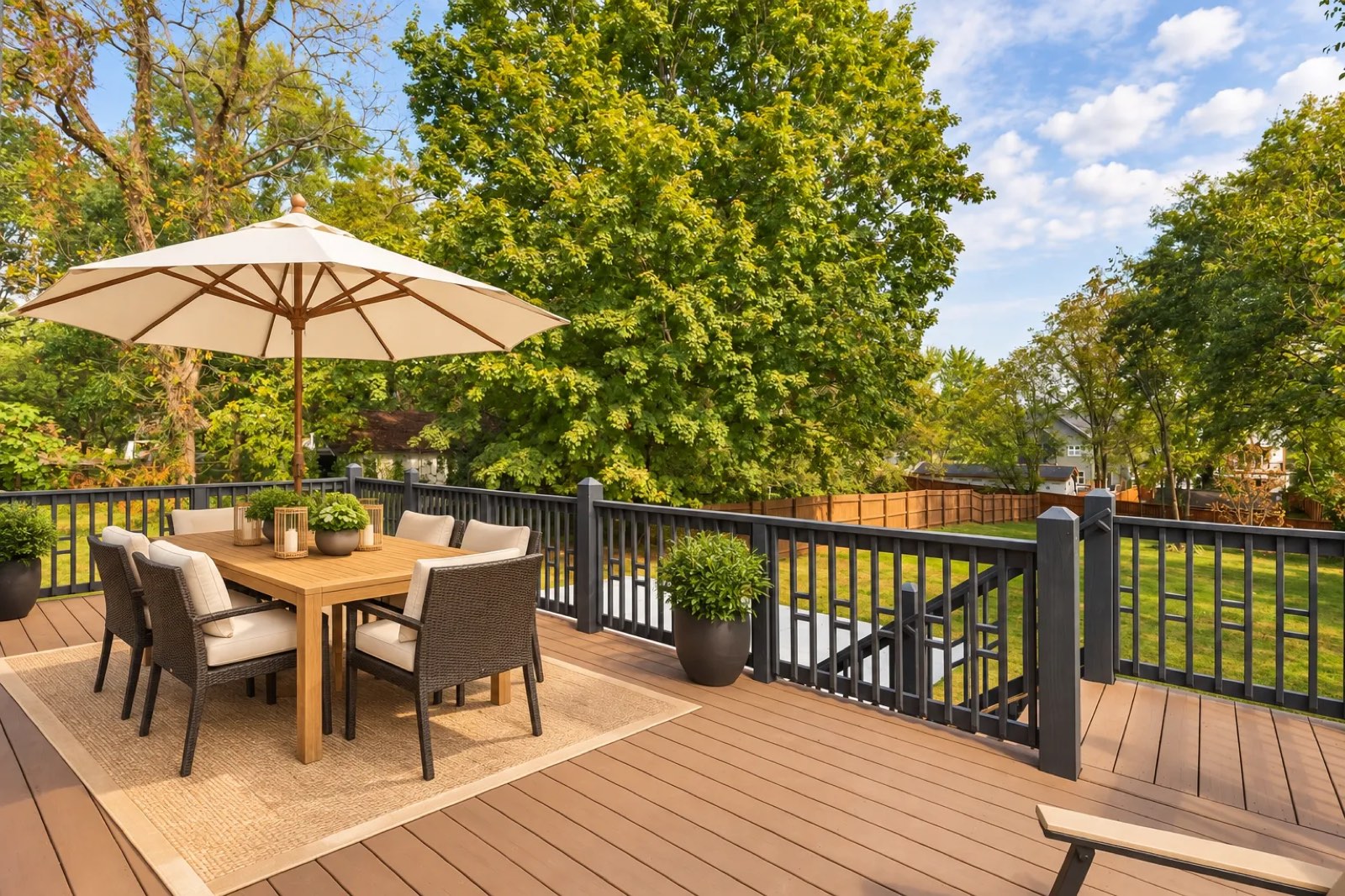 Rear deck